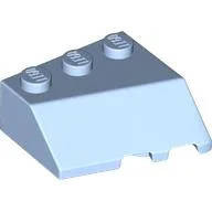 Brick Wedged, Sloped 45° 3 x 3 Left / Bright Light Blue