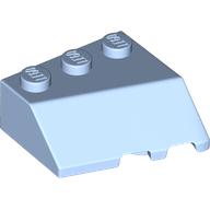 Lego Brick Wedged, Sloped 45° 3 x 3 Left / Bright Light Blue