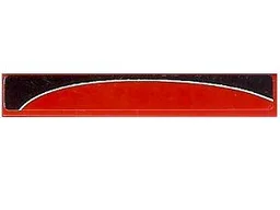 Tile 1 x 6 with Black Togokahn Pattern, Model Back (Sticker) - Set 8159