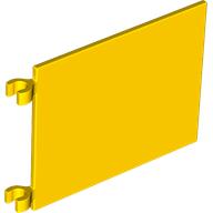 Lego Flag 6 x 4 with O-Clips / Yellow