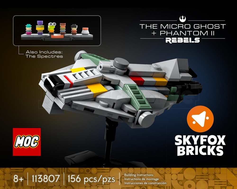 Lego SW Micro Ghost + Phantom II + The Spectres from Rebels/Ahsoka