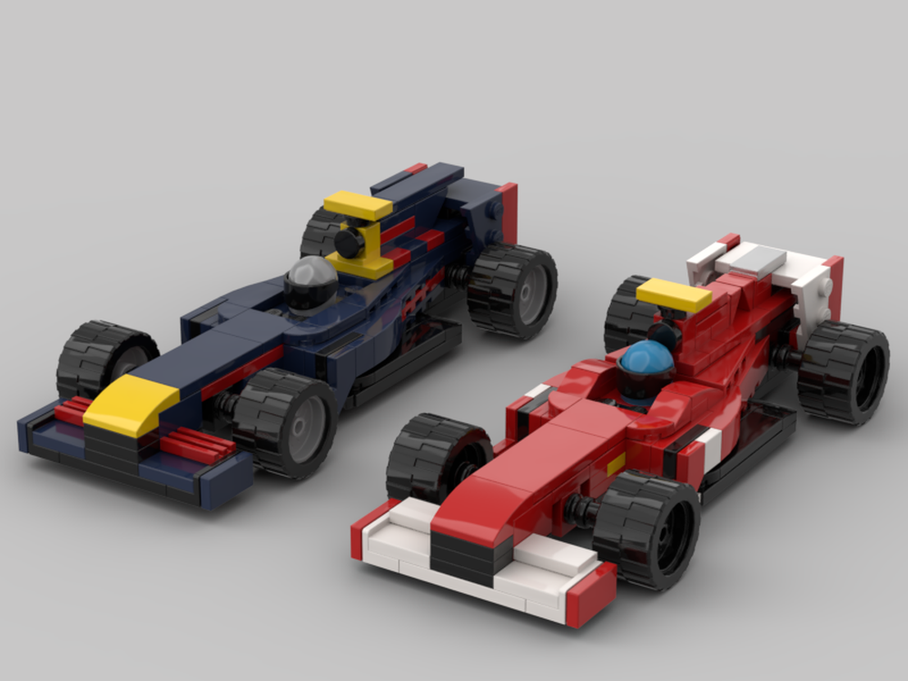 Lego 2010 pack: Red Bull RB6 vs Ferrari F10