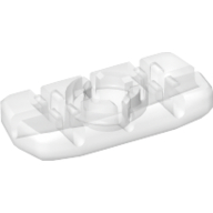 Lego Clikits Icon, Rectangle 3L with Hole / Trans-Clear