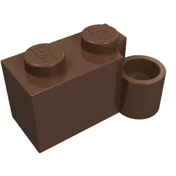 Hinge Brick 1 x 4 [Lower] / Brown