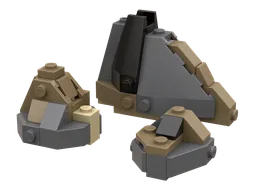 Graybrick Terrain - Small Boulder Pack