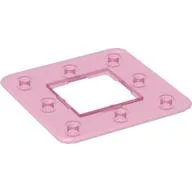 Clikits Frame, Square 3 x 3 with 8 Holes / Trans-Dark Pink