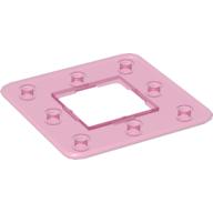 Lego Clikits Frame, Square 3 x 3 with 8 Holes / Trans-Dark Pink