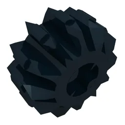 Technic Gear 12 Tooth Double Bevel / Black