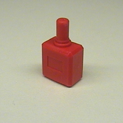 Lego Belville / Scala, Equipment, Bottle Perfume with Rectangle Base / Red