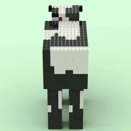 Computer Game Style Cow