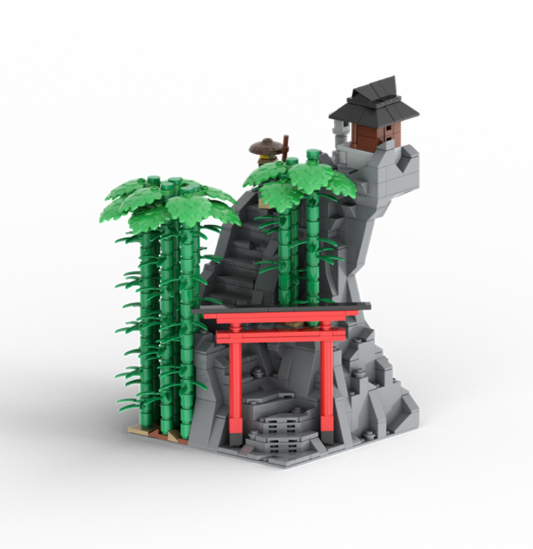 Lego Mountain Shrine