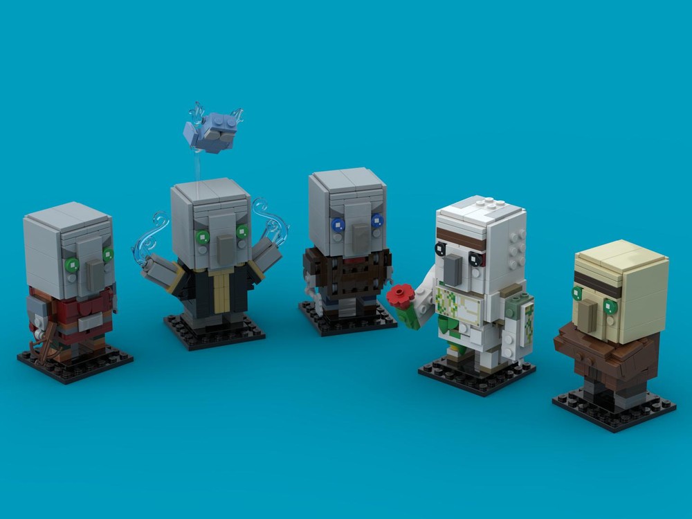 Lego Village and Pillage Brickheadz collection