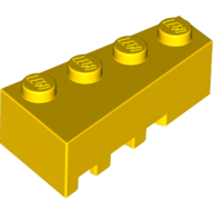 Lego Brick Wedged, Angled 4 x 2 Right / Yellow
