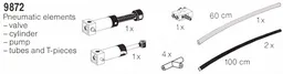 Pneumatic Pump, Cylinder, Valves, Tubing