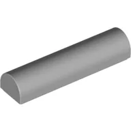 Brick Curved 1 x 4 x 2/3 Double, No Studs / Light Bluish Gray