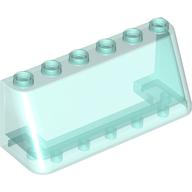 Lego Windscreen 2 x 6 x 2, Wide Top / Trans-Light Blue