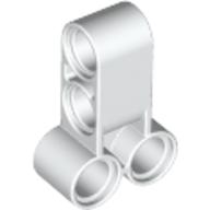 Lego Technic Pin Connector Perpendicular Long / White
