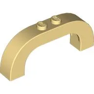 Brick Arch 1 x 6 x 2 Curved Top / Light Yellow