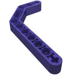 Technic Beam 1 x 11.5 Double Bent Thick / Dark Purple