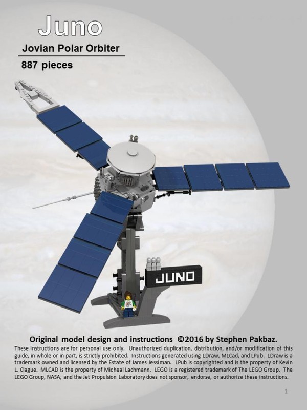 Lego Juno Spacecraft
