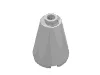 Cone 2 x 2 x 2, Open Stud / Chrome Silver