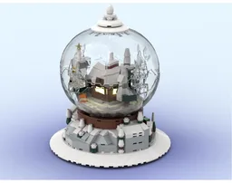 Winter Cabin Snow Globe