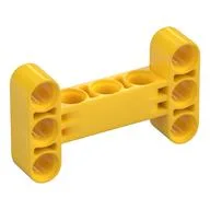 Technic Beam 3 x 5 Thick [90° Offset Centre Beam Holes] / Yellow