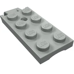 Hinge Plate 2 x 5 Top / Light Gray