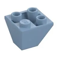 Brick Sloped Inverted 45° 2 x 2 Double Convex / Sand Blue