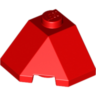 Lego Brick Wedged, Sloped 45° 2 x 2 Corner / Red