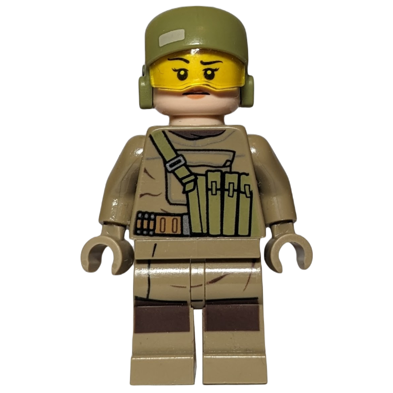 Lego Resistance Soldier, Female, Olive Green Helmet