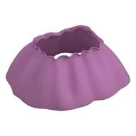Duplo Skirt Satin with White Large Polka Dots Print / Bright Pink