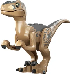 Dinosaur Raptor / Velociraptor with Dark Bluish Gray Back