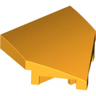 Brick Wedged, Curved 2 x 2 with Stud Notches / Bright Light Orange