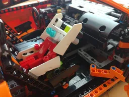 Baby with car seat for LEGO 42056