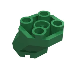 Brick Special Octagonal 2 x 3 x 1 2/3 Sloped / Green