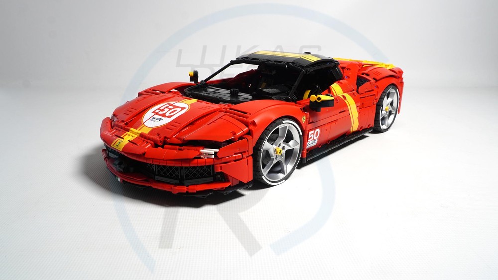 Lego Ferrari SF90 Stradale ver. 2.0 Assetto Fiorano MOD LeMans Livery 1:8 Scale