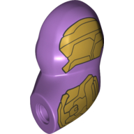 Lego Bigfig Arm, Left with Pearl Gold Armour print