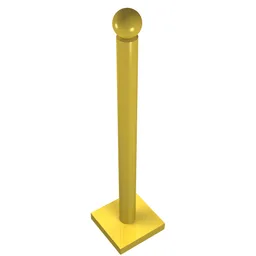 Belville Umbrella Stand with Square Base / Yellow