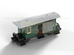 8wide State railway baggage car