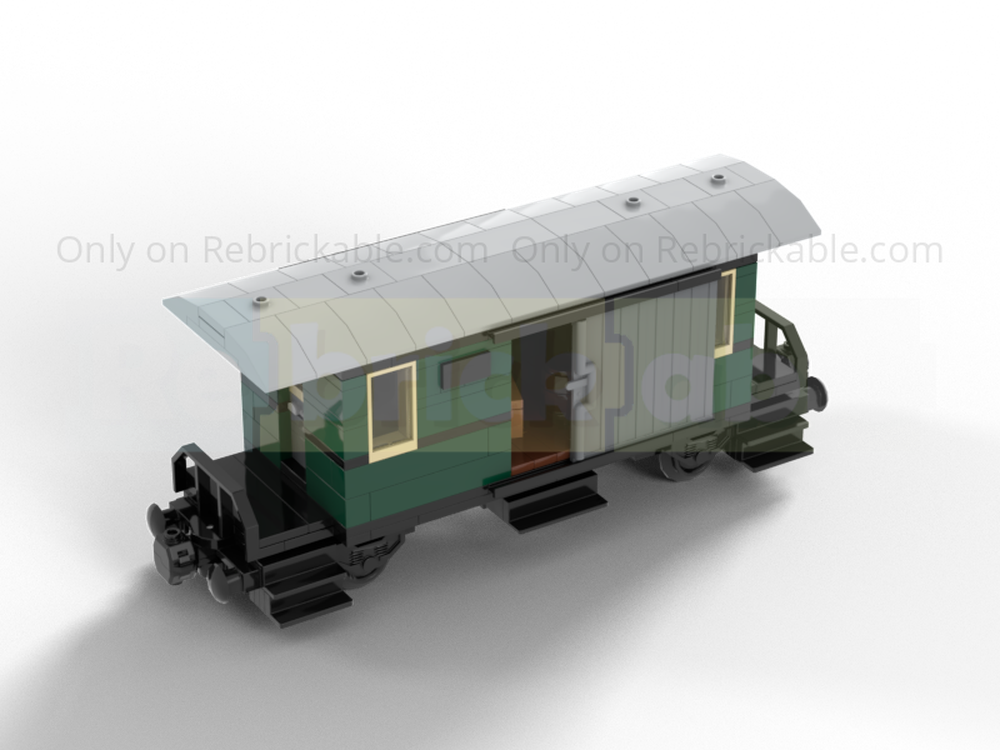 Lego 8wide State railway baggage car