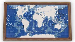 World map - version 1: White & Plane