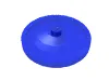 Dish 4 x 4 Inverted [Radar] / Trans-Dark Blue