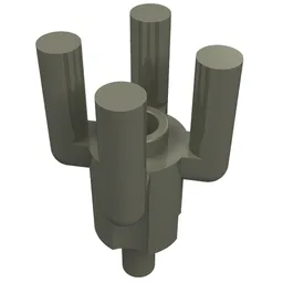 Bar, 4 Top Bars, Palm Tree Top / Dark Gray