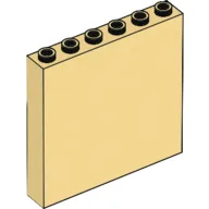 Brick 1 x 6 x 5 / Light Yellow