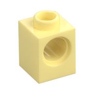Lego Technic Brick 1 x 1 with Pin Hole / Bright Light Yellow