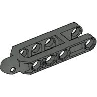Lego Technic Steering Arm 6.5 x 2 with Towball Socket Rounded, Chamfered / Dark Gray