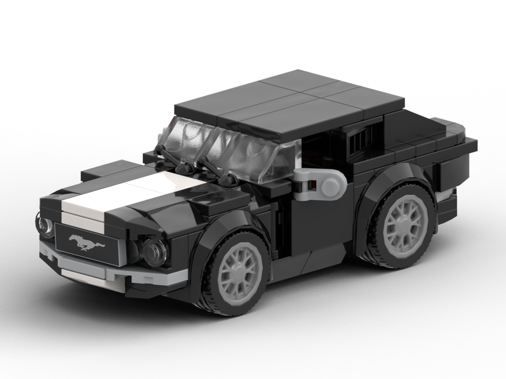 Lego Ford Mustang 60's Black Version Stud6