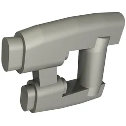 Weapon Gun / Blaster Small / Flat Silver