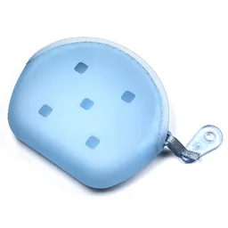 Clikits Pouch with Zipper and Pull, 5 Holes / Trans-Light Royal Blue